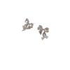 Brincos de estilo de celebridade elegante Luxo Temperamento Simples Super Flash Brincos de diamante completo Brincos pequenos de alta qualidade Design exclusivo