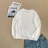 Camisa de protección solar de manga larga de lyocell con estampado de estrellas de mar, top de protección solar estilo coreano, blanco, fino, ligeramente transparente, top casual de tacto fresco para mujer