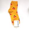 Calcetines Amarillo Naranja de Principios de Primavera Corea del Sur Amarillo Dopamina Calcetines para Mujer de Caña Media Cintura Calcetines de Algodón para Mujer ETNA COLOR VÍVIDO