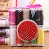 Caixa de Costura Portátil Doméstica Conjunto Completo Ferramentas de Costura Kit de Costura Prático Agulha de Costura Linha Costura à Mão Pequeno Quarto de Dormitório
