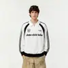Camisa polo masculina de manga curta estilo americano, falsa peça dupla, verão 2026, lapela de alta inteligência, top de manga curta retrô americano, moderno