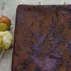 Tecido Jacquard Decorativo Estilo Retrô com Padrão de Floresta Tropical Embossado para Vestidos Modernos, Coletes e Bolsas Tingidas na Massa