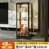 Armário de chapa de metal de porta única para exibição de figuras, altura de prateleira ajustável, à prova de poeira, vidro de aço, armário de pintura, armário de exibição de caixa cega