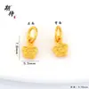 Pingente de Ábaco Cravejado de Diamantes Atacado, Método Antigo Dourado Areia, Pulseira DIY da Paz, Colar, Pingente de Joia, Cor Duradoura