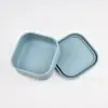 Caixa de Almoço Portátil para Estudante de Silicone de Grau Alimentício, Caixa Conservadora de Frescor, Caixa de Almoço com Divisórias, Caixa de Almoço para Micro-ondas com Tampa