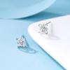 Brincos Planeta Dopamina de Verão Estilo Coreano Brincos de Prata de Lei S925 Brincos Simples de Diamante Céu Estrelado para Mulheres Atacado