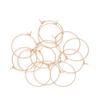 Aros para Orejas de Acero Inoxidable en Forma de Nueve, Aros de Copa de Vino, Oro al Vacío 15-50 mm Materiales para Pendientes de Abalorios Hechos a Mano DIY