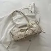 Bolsa de Ombro Feminina com Laço de Nicho 2026 Nova Moda Outono Inverno Versátil Bolsa de Ombro de Bolinhas Bolsa para o Trabalho