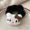 Goma para el pelo de felpa con lazo para Otoño e Invierno, Goma para el pelo de gato, Diadema peluda estilo preppy para coleta, Accesorio de pelo de dibujos animados