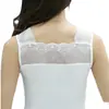 Chaleco de encaje de doble cara de primavera y verano para mujer, ropa exterior, camisola modal, cuello en V, camisola básica interior, Algodón