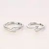 Anillos de Pareja Originales, Anillos a Juego para Hombres y Mujeres, un Par de Anillos Ajustables en Forma de Corazón, Diseño de Nicho a la Moda, Venta al por Mayor desde el Fabricante, Elementos de Estrella y Luna