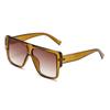 Gafas de sol de moda con montura cuadrada europea y americana, adelgazantes para la cara, para lluvia, protección solar para exteriores, gafas de sol del mismo estilo