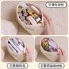 Bolsa de almacenamiento de cosméticos portátil de terciopelo cálido tamaño pequeño bolsa interior cambio pintalabios polvo compacto toalla para la regla bolsa de almacenamiento de cables de datos