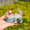 Artesanías de Vidrio Papá Noel Regala Ciervo Decoración Navideña Sala de Estar Entrada Adornos de Cristal Suministro Transfronterizo
