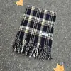 Cachecol Xadrez Vermelho de Natal para Mulheres no Outono e Inverno Estilo Coreano Imitação de Caxemira Luxo Acessível Alta Qualidade Cachecol Xale Quente