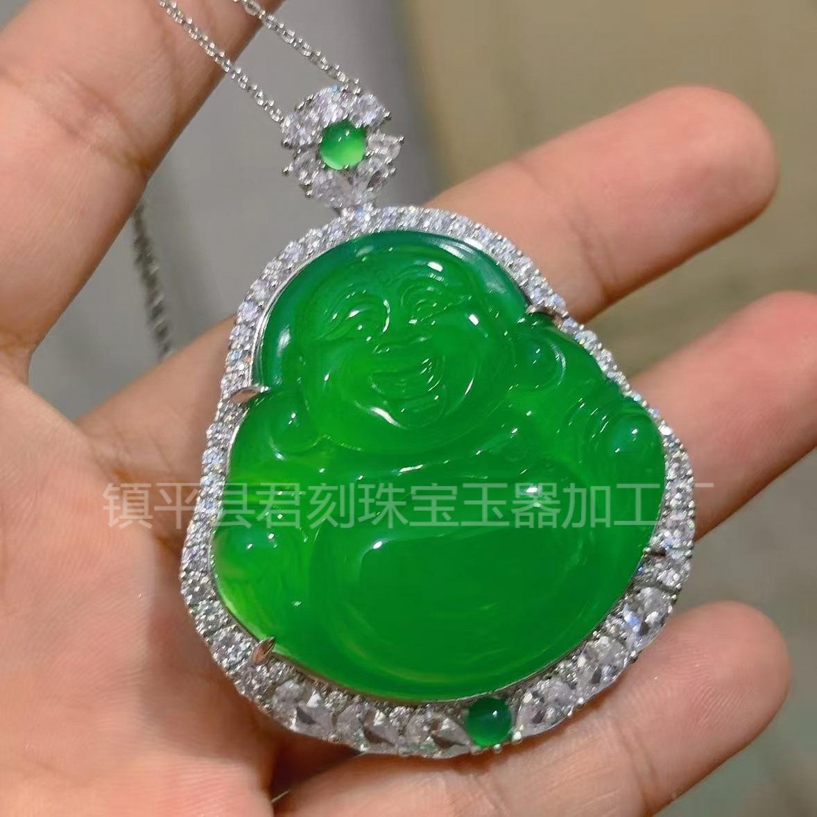 玉髓佛公吊坠