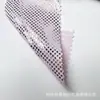 Tela de Punto Pequeño Estampada en Dorado, Brillante y Lustrosa, Tela Suave de Poliéster para Bolsas, Juguetes y Decoración, Al por Mayor
