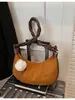 Bolsa Dumpling da Moda para Mulheres Outono e Inverno 2025 Coreana Ins Simples Versátil Bolsa de Ombro Nicho Tendência Bolsa Transversal