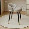Silla de Celebridad de Internet, Tocador Estilo Crema de Lujo Ligero y de Gama Alta, Taburete de Maquillaje con Respaldo, Dormitorio de Niñas Hogar