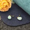 Moda Europeia e Americana Brincos Geométricos Simples de Coração High-End Leve Luxo Versátil Aço Inoxidável Não Desbota Brincos de Nicho