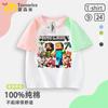 Camisetas de Manga Corta de Algodón 100% para Niños y Niñas de Minecraft, para Primavera, Verano y Otoño, Niños de Edad Media y Mayores, Estudiantes