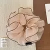 Goma para el Cabello de Malla Estilo Coreano tipo Capullo de Flor Versátil y Elegante para Coletas, Peinados de Moño y Scrunchies para Mujeres
