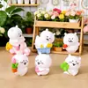 Figuras de Urso de Primavera Fofas e Românticas, Bonecas Criativas para Micro-Paisagismo, Acessórios Criativos para Caixas Surpresa DIY, Decorações de Mesa
