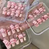 Uñas Portátiles en Caja Transparente al por Mayor para Tiendas Físicas, Parches para Uñas Artísticas, Pegatinas de Uñas Terminadas, Uñas Postizas Removibles