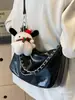 Bolso de mujer 2024, nuevo bolso de mano de moda para ir al trabajo, versátil, informal, de gran capacidad, bolso bandolera con cadena