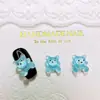Nuevos Accesorios para Uñas Serie Oso Transparente de Dibujos Animados, Lindos Animales de Color Sólido Tridimensionales para Uñas y Cabello, Accesorios de Resina