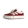 Novos Tênis de Lona com Solado Grosso para Mulheres Primavera e Outono 2026, Design de Nicho, Tênis Estilo Retro Hong Kong, Sapatos Brancos Casuais para Estudantes
