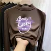 Blusa de segunda pele para meninas, nova coleção outono/inverno 2026, camiseta infantil, blusa de manga longa slim fit com estampa de desenho animado para meninas pequenas