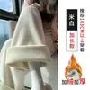 Pantalones anchos de pelo de visón suaves y cómodos para mujer, nuevo estilo otoño/invierno, forrados de felpa, de cintura alta, adelgazantes, casuales y adecuados para figuras petite