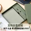 Cuaderno A5 de Tela Engrosada con Logo Personalizado, Bloc de Notas Exclusivo Transfronterizo, Libro de Actas de Reunión de Gamuza de Oveja, Planificador