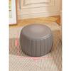 Banquito pequeño para el hogar, banquito bajo redondo para sentarse, taburete simple para cambiarse los zapatos, sofá para sala de estar, mesa de centro, banco cuadrado, calabaza, madera maciza, taburete de cuero