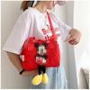 Nova Bolsa Infantil 2022 Meninas Padrão Mickey Mouse Bolsa Bowling de Mão Ombro Transversal Desenho Animado