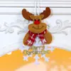 Decoraciones Pequeñas Colgantes de Árbol de Navidad Nuevas Transfronterizas Colgante de Navidad para Personas Mayores Muñeco de Nieve Reno Decoración de Ventana Adornos Colgantes