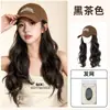 Peluca de sombrero para mujer, nuevo estilo 2026, gorra tipo visera con rizos grandes y ondulados, cabello sintético de aspecto natural, peluca completa