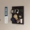 Estantería de Tablero Perforado para Sala de Estar Almacenamiento en Toda la Pared Puerta de Entrada Tablero Colgante para Entrada Decoración de Pared Tablero Perforado de Metal