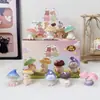 Caixa Surpresa Gato Mojie: Figurinhas Fofas de Gato Cogumelo, Brinquedos Colecionáveis Adoráveis, Figurinhas de Resina Desenho Animado, Enfeites de Mesa Tendência