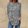 2023 Europeo y Americano Amazon otoño e invierno Nuevo suéter de camisa de manga larga estampada ropa de mujer AliExpress casual cuello redondo manga larga