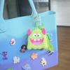 Nova Bolsa de Silicone Dentes à Mostra Monstrinho Porta-Moedas Chaveiro Acessórios para Mochila Escolar de Estudante Bolsa para Fone de Ouvido de Casal