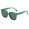 GLAZZY Gafas de Sol Vintage Nuevas Estilo Celebridad de Internet Estrella Gafas de Sol Cuadradas con Montura Grande Gafas de Sol con Tachuelas Estilo Fotografía Callejera 1927