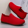 Zapatos para Mujer Temu Zapatos para Mujer Transfronterizos Talla Grande Zapatos Planos Transpirables Zapatos de Tejido Volador Zapatos para Madres de Mediana Edad y Mayores Zapatos Casuales sin Cordones
