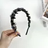 Diadema de Organza Degradada Trenzada para el Cabello Ligera Estilo Hada Femenino Antideslizante para Mechones Rebeldes Versátil para Salidas Fotos Accesorios para el Cabello
