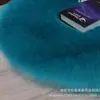 Alfombra de Lana Imitación Irregular Gruesa Decorativa Tapete de Piso Mesa de Centro Felpa Sala de Estar Cojín Alfombra para Silla Transfronterizo