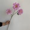 Nova flor de simulação 3 cabeças lótus peônia casamento auditório fileira de flores decoração de embelezamento de estrada arranjo de flores em estoque fornecimento