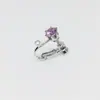 Brincos DIY com Zircônia 6mm Clipes de Orelha Sem Furo Acessórios Brincos com Preservação da Cor Ouro Real Zircônia de Encaixe Aparência de Diamante Cravejado
