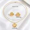 Cadena para Clavícula de Venta Caliente Transfronteriza, Collar con Colgante de Amor Geométrico de Alta Gama, Moderno, Sencillo, Lujo Ligero, Cadena para Clavícula Dorada al por Mayor
