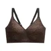 Ventas Directas de Fábrica Superventas Transfronteriza Lencería Talla Grande Estampado de Leopardo Sexy Europeo y Americano Soporte Suave Cómodo Transpirable Sujetador sin Aros